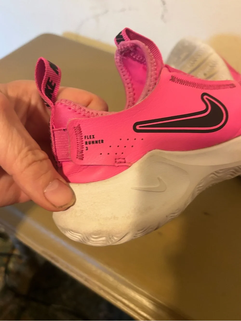 Nike Kids Slip-On Sneakers in Bright Pink